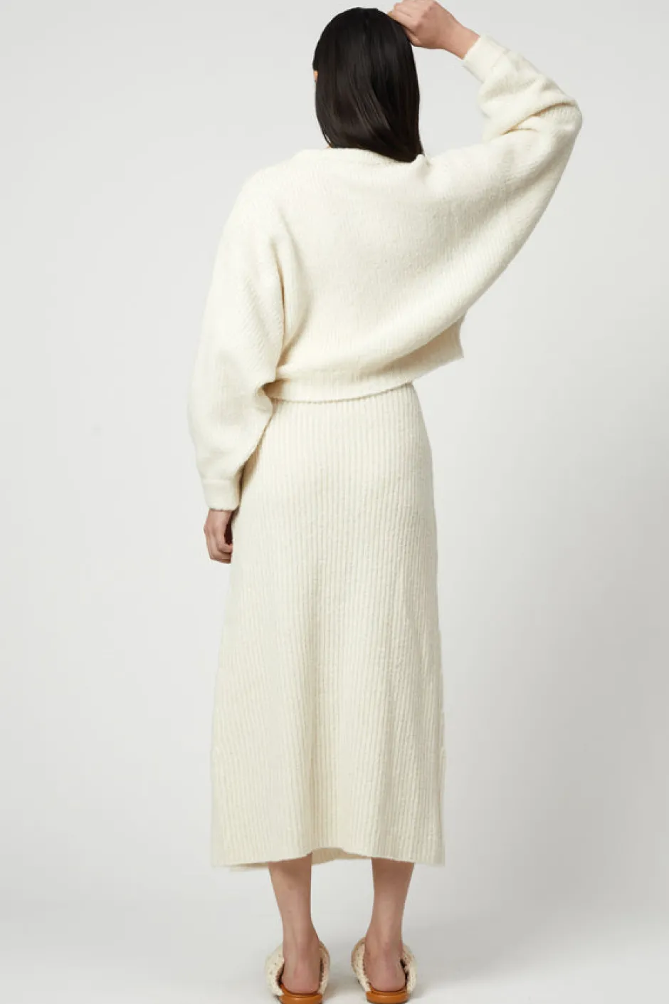 Anonymous Ism Baloon Sleeve Sweater-Women Knitwear