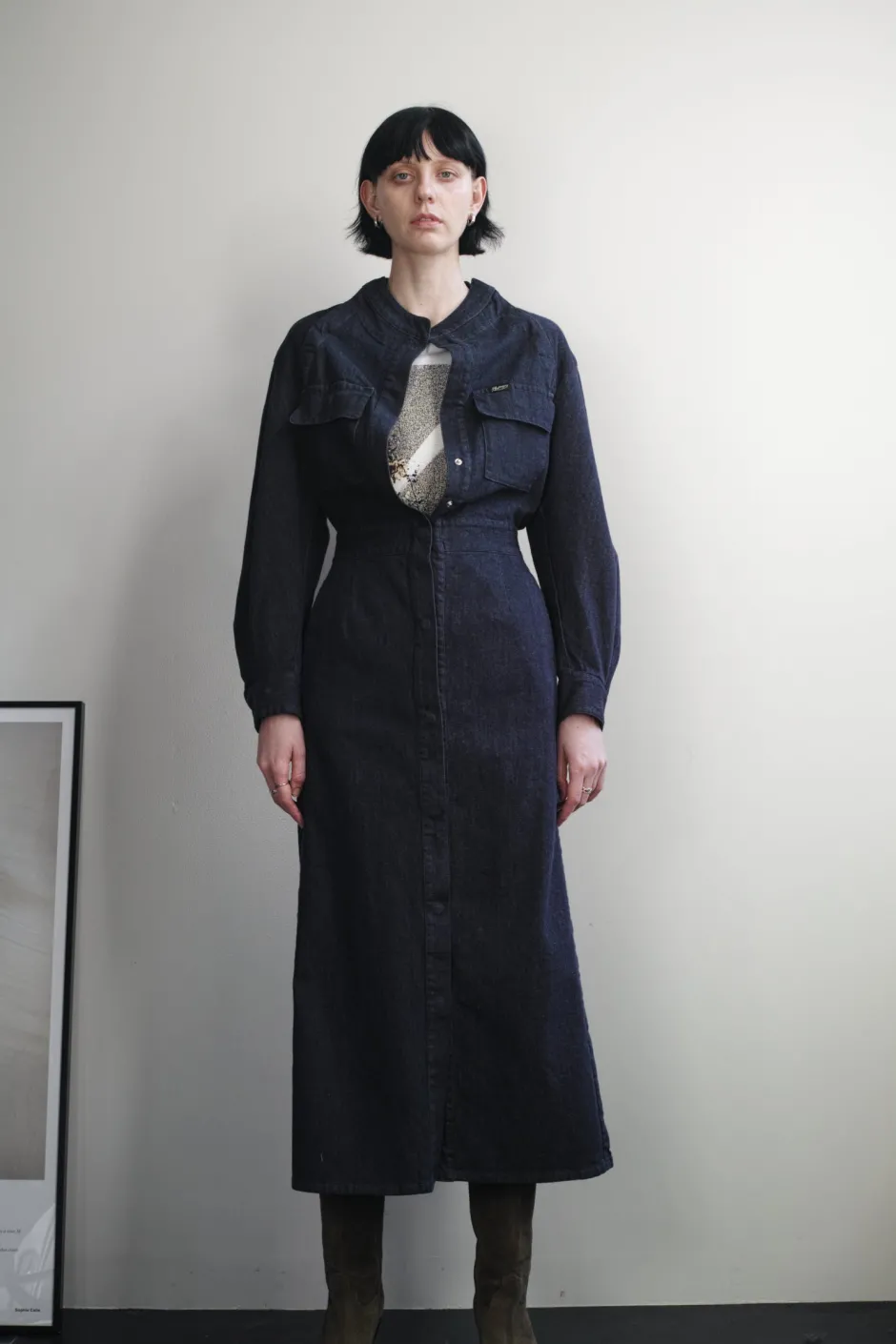 Anonymous Ism DENIM SHIRTS DRESS-Women Dress