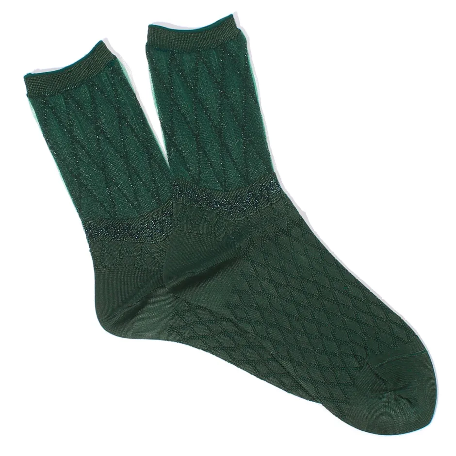 Anonymous Ism Diamond Glitter Socks-Women Womens