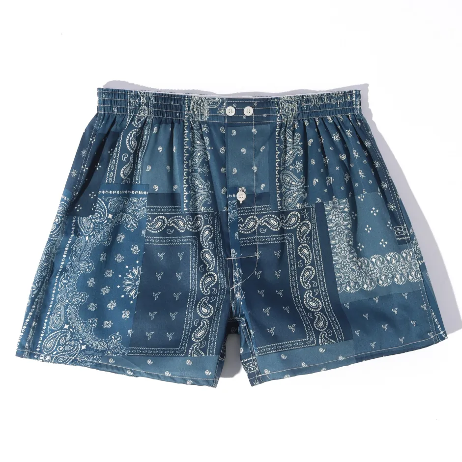 Anonymous Ism Fine Satin Paisley Boxer- Underwear|Accessories