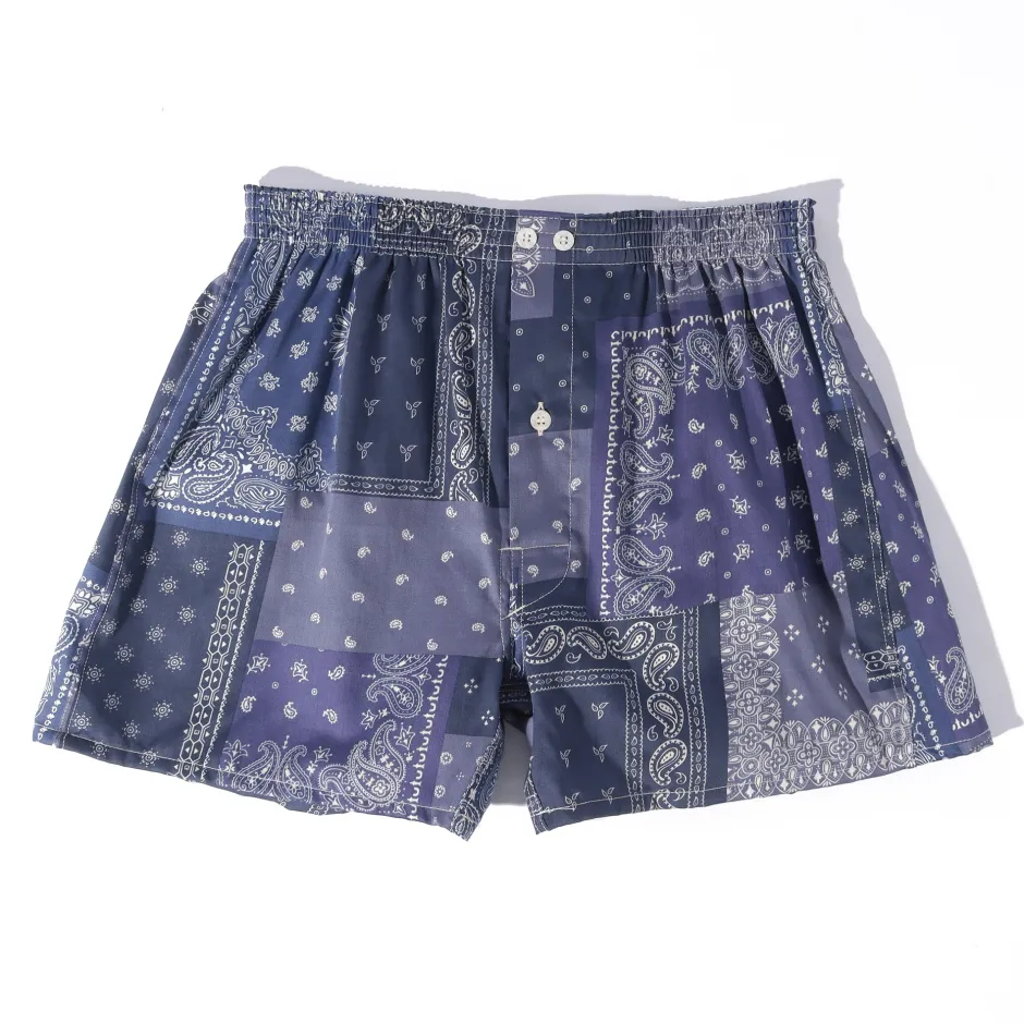 Anonymous Ism Fine Satin Paisley Boxer- Underwear|Accessories