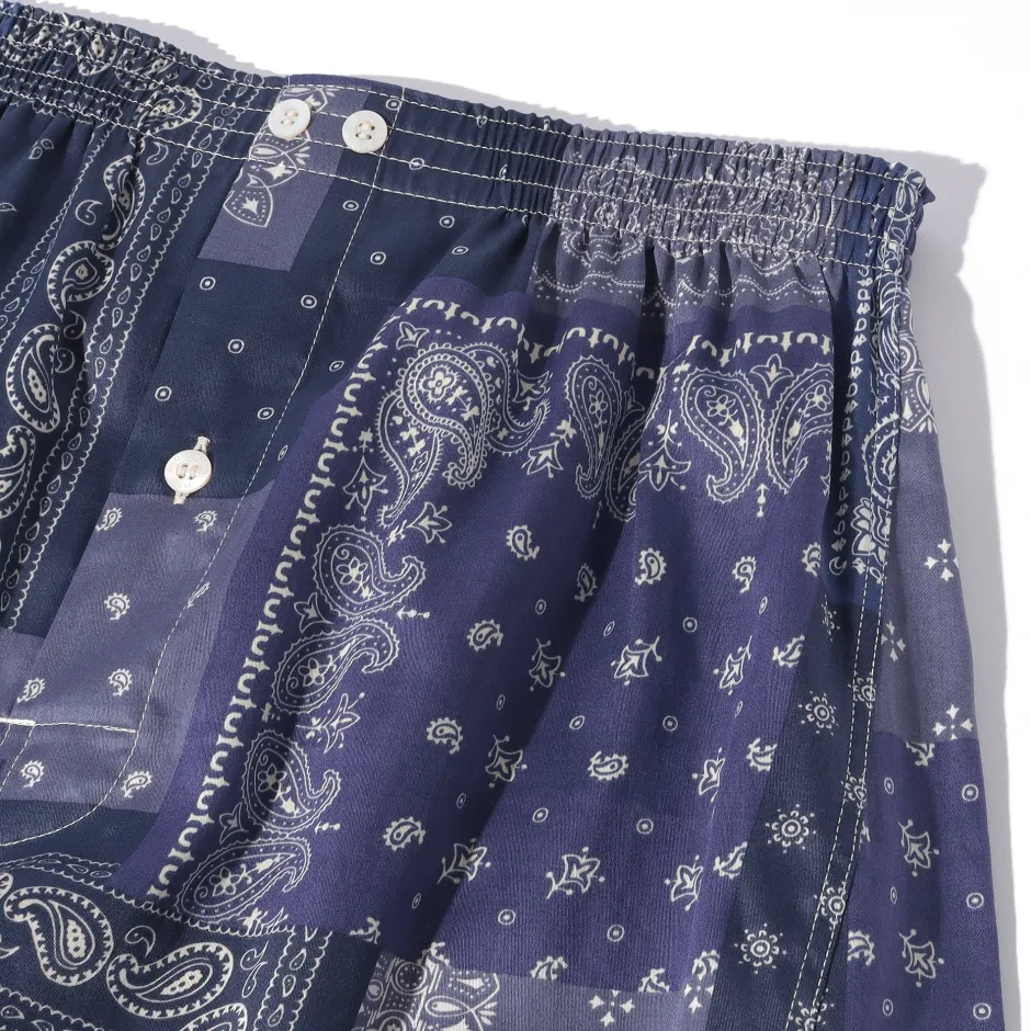 Anonymous Ism Fine Satin Paisley Boxer- Underwear|Accessories