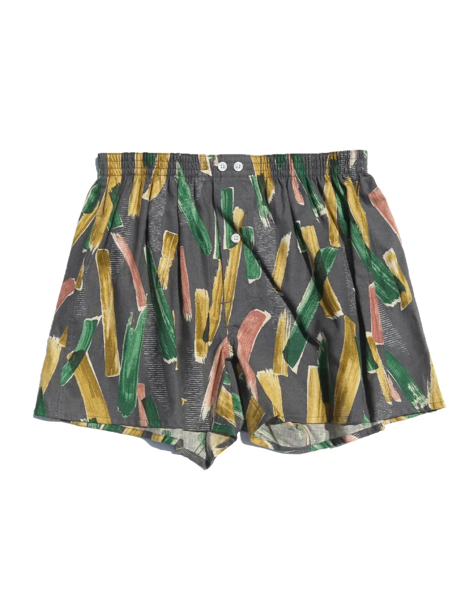 Anonymous Ism Hemp Cotton Brushed Pattern Boxer- Underwear|Accessories