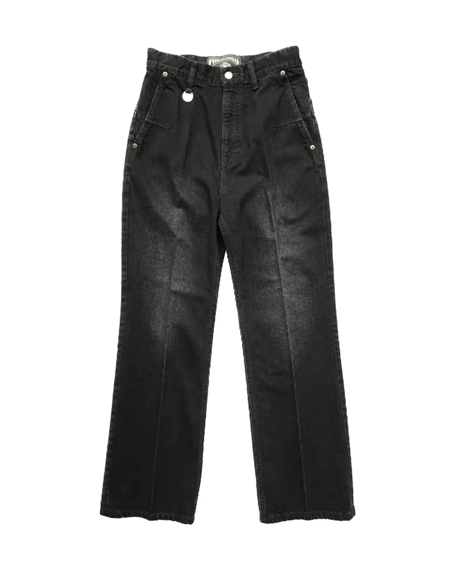 Anonymous Ism HI-WAIST DENIM PANTS-Women Bottoms