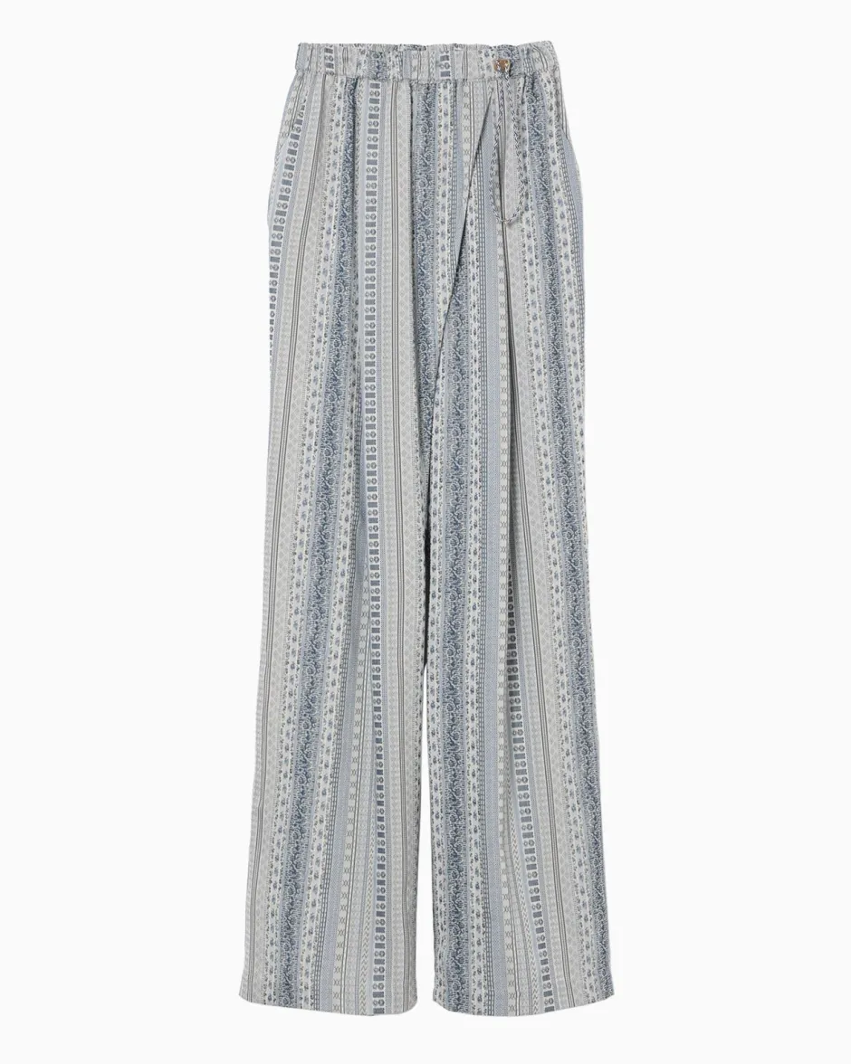 Anonymous Ism Jacquard Relaxed Trousers-Women Bottoms