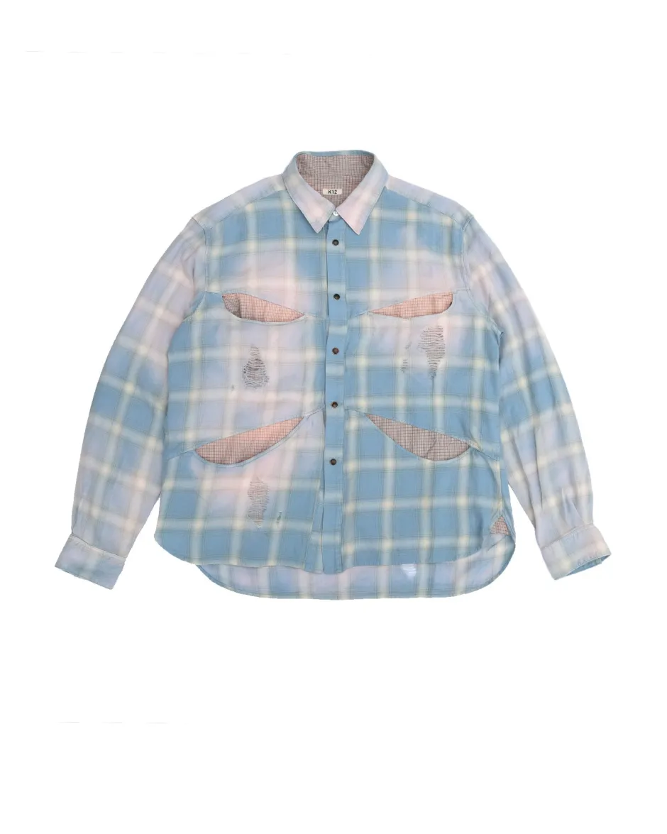 Anonymous Ism KHOKI - Vintage-Effect Shirt- Tops