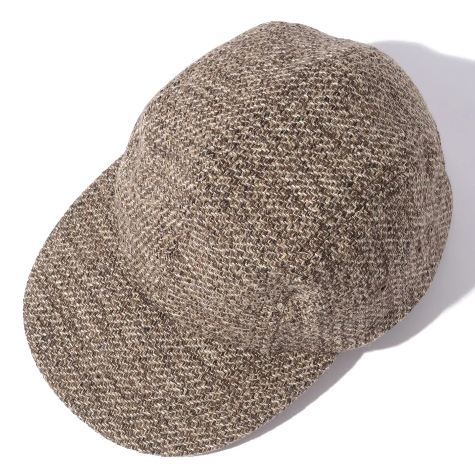 Anonymous Ism Re-Wool Mix Tweed Kyoto Cap- Headwear
