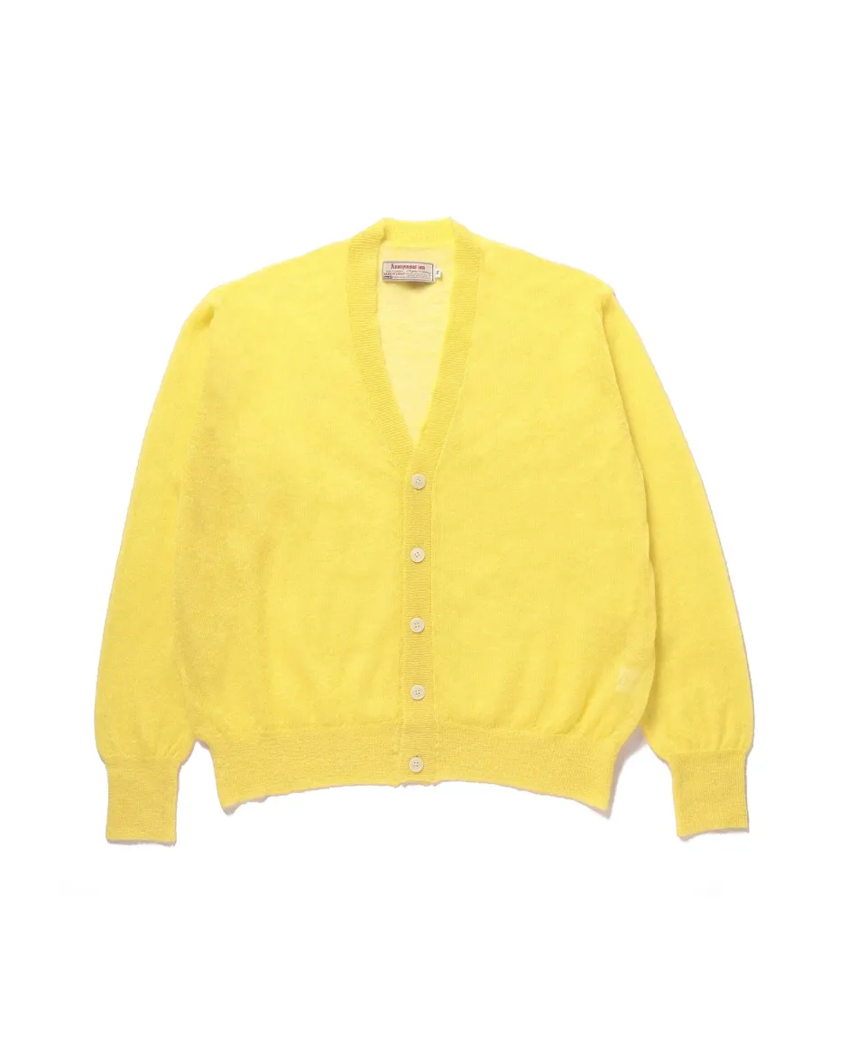Anonymous Ism Sheer Mohair Cardigan- Knitwear