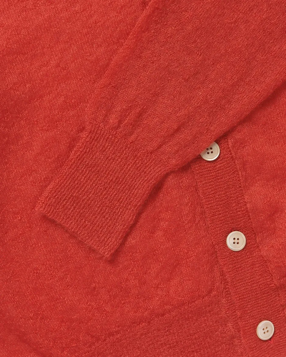 Anonymous Ism Sheer Mohair Cardigan- Knitwear