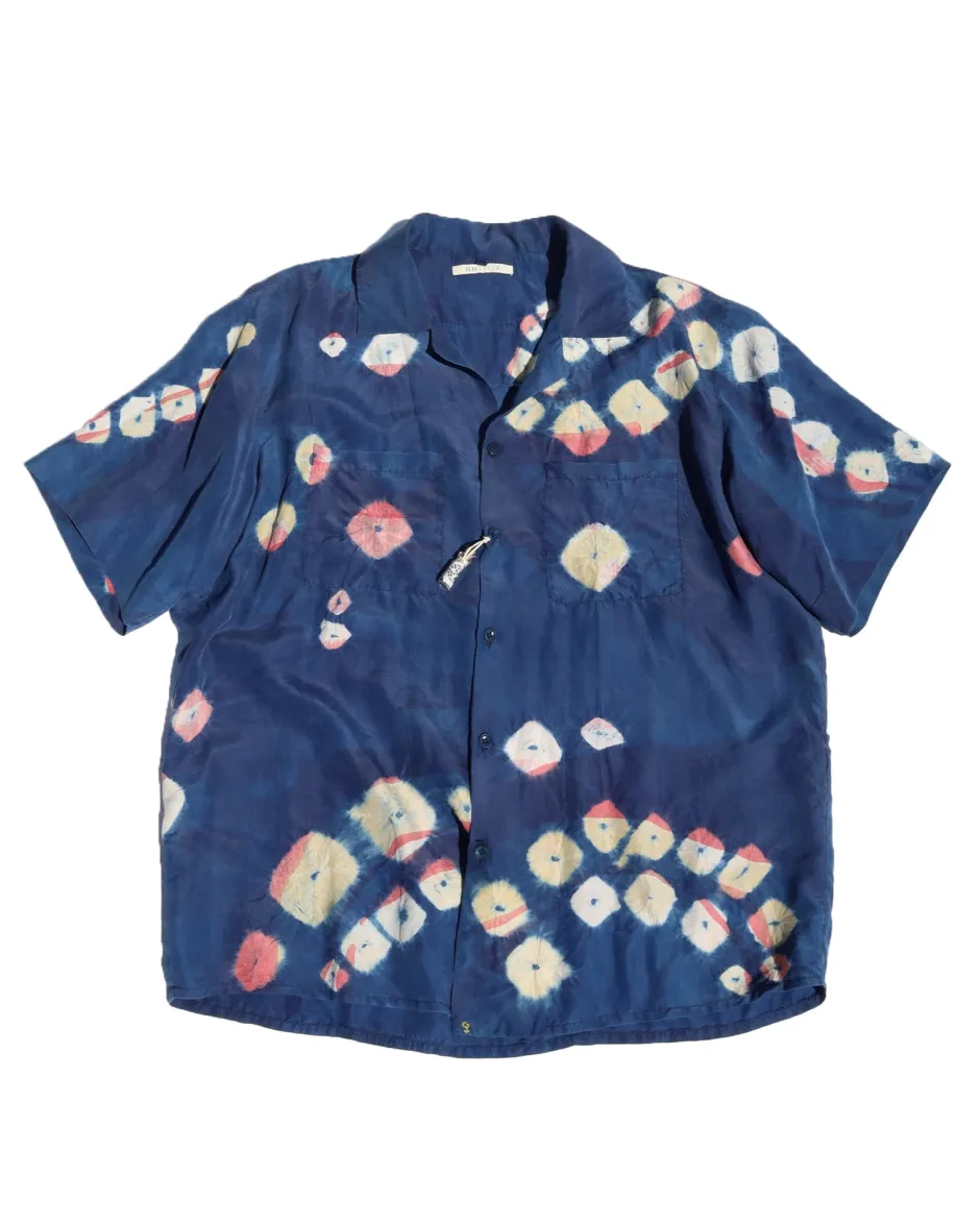 Anonymous Ism Silk Overdyed Camp Shirt- Tops