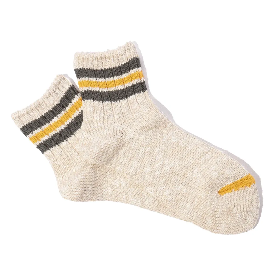 Anonymous Ism Stripes short slub socks- Stripes|Seasonal