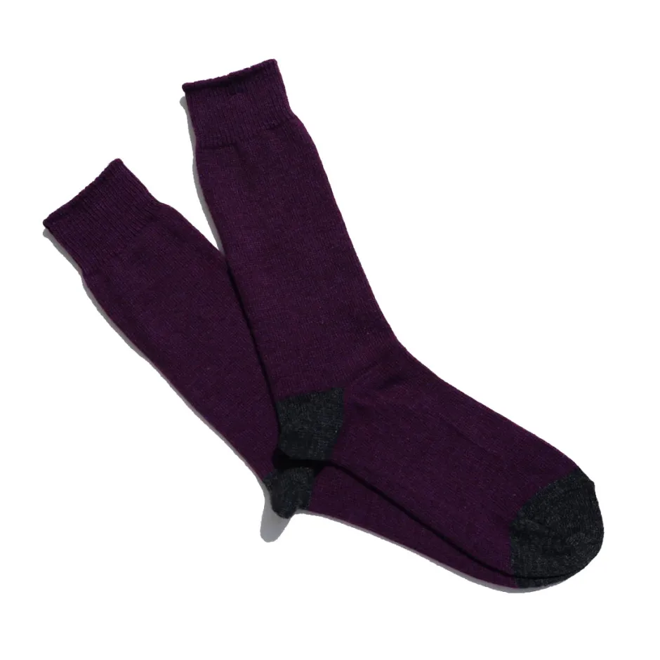 Anonymous Ism Wool Cashmere 2point crew- Plain & Marled